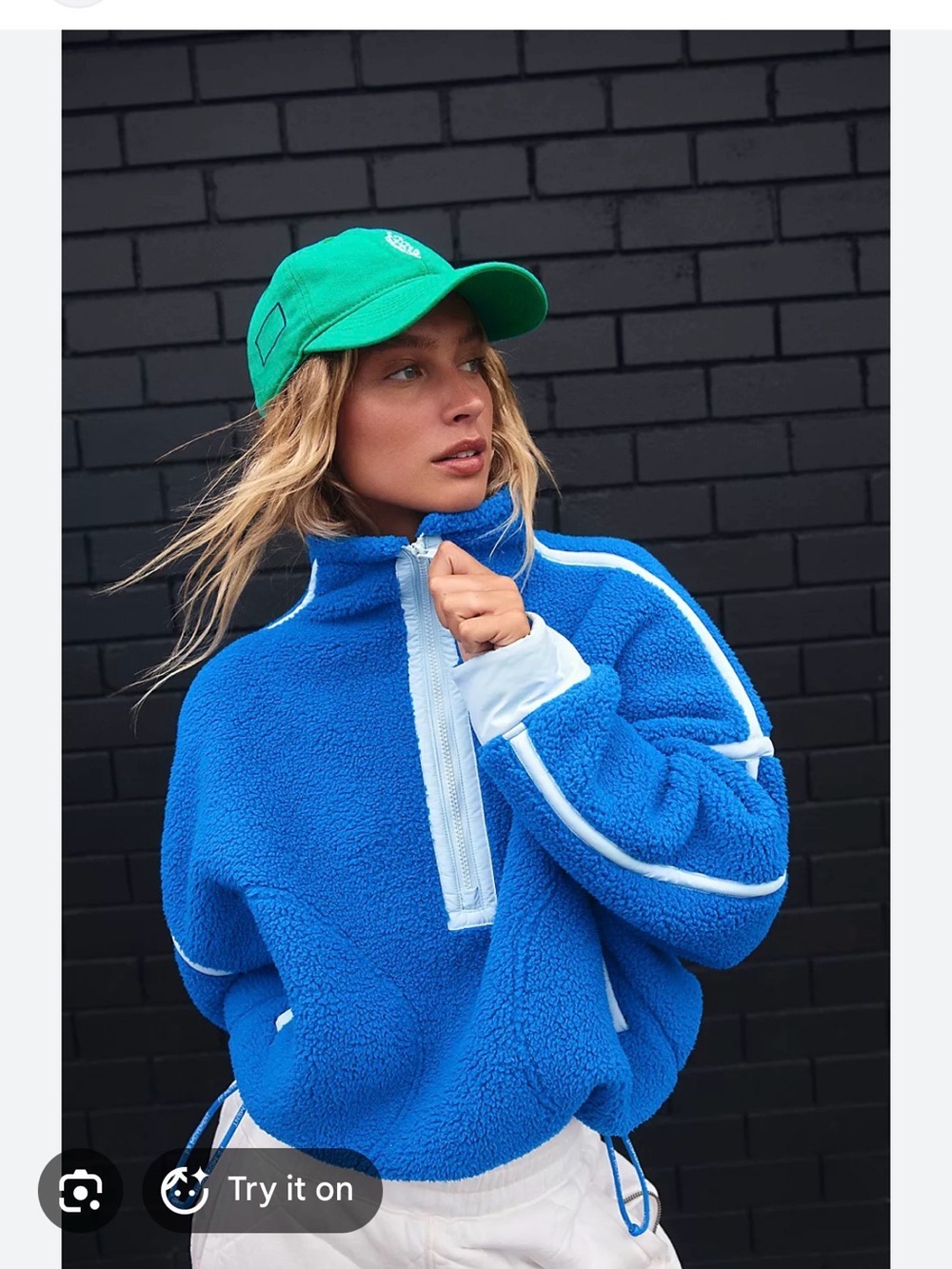 Mountain High Fleece free people xs- Blue